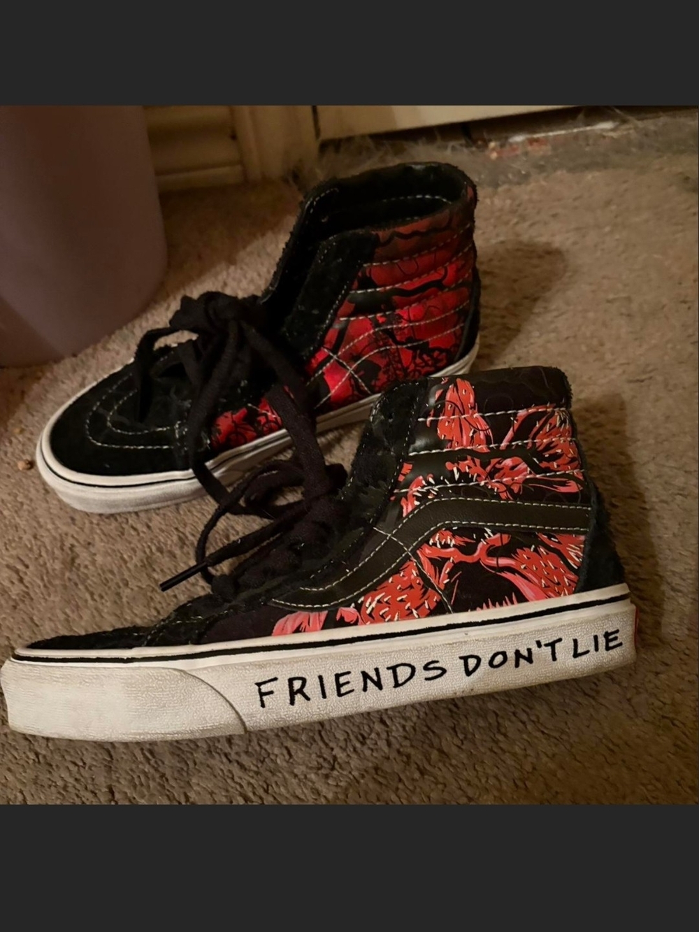 Vans High-Top Sneakers With Demigorgon Size 7